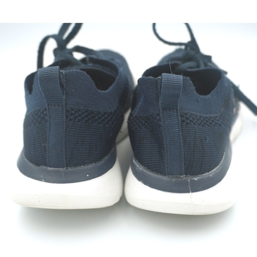 Skechers Relaxed Fit Memory Foam Shoes 8 Navy Blue Rose Gold Knit 58770R - Picture 5 of 8